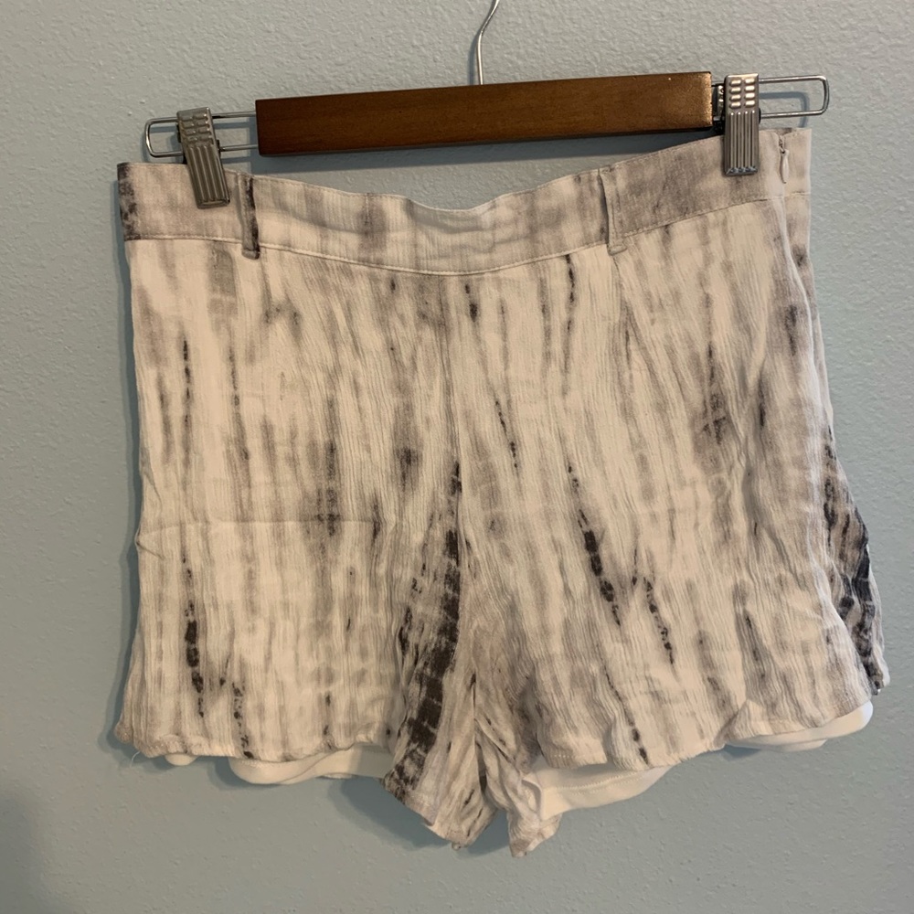 Sage the Label black and white shorts